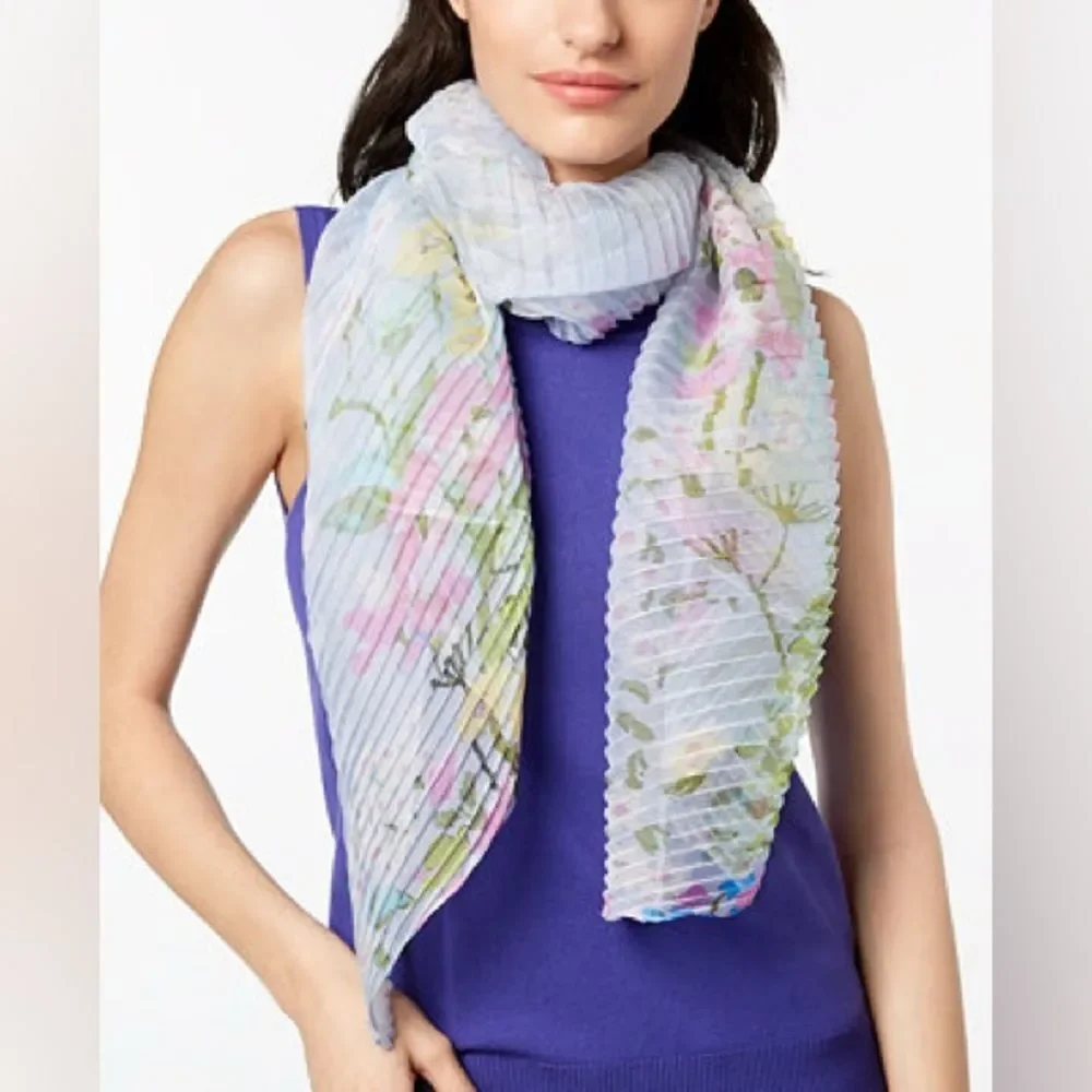 NWT INC *Garden Chic* Scarf Blue Womens O/S 🌺COQUETTE-Style🌺